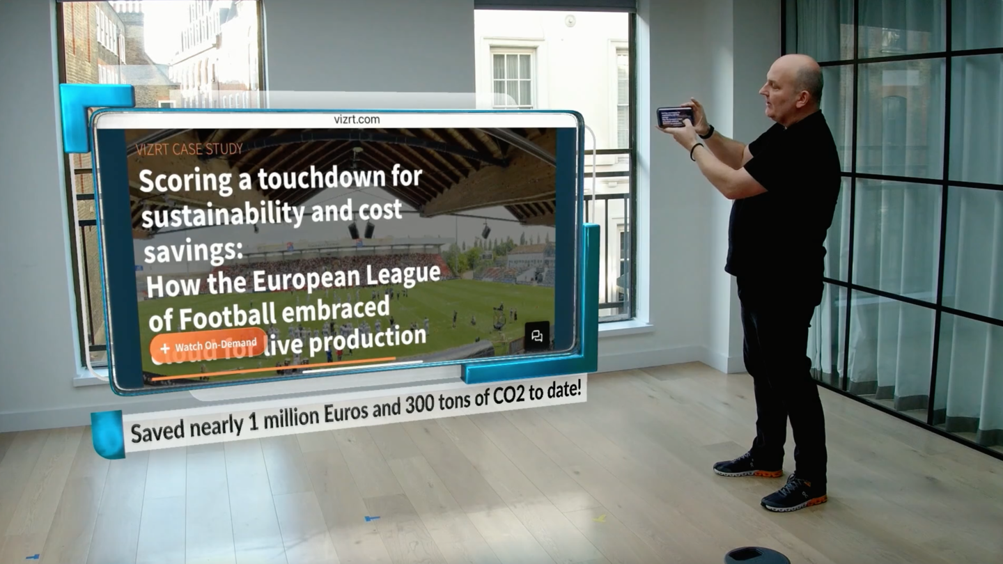 Viz Virtual Studio Go: AR Screen Web Interface
